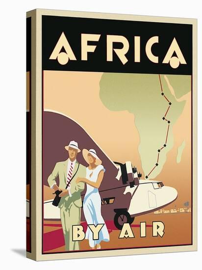 Africa by Air-Brian James-Stretched Canvas