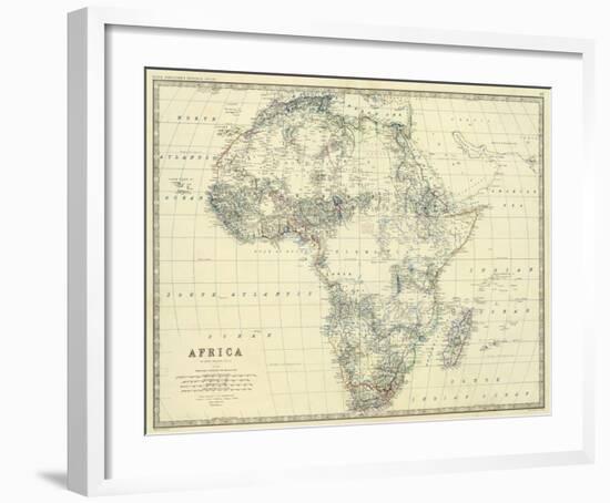 Africa, c.1861-Alexander Keith Johnston-Framed Art Print