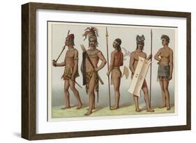 Africa Costume-French School-Framed Giclee Print