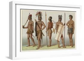 Africa Costume-French School-Framed Giclee Print