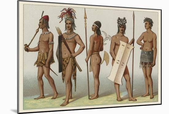 Africa Costume-French School-Mounted Giclee Print