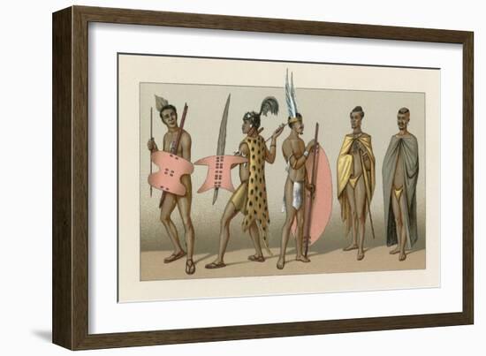 Africa Costume-French School-Framed Giclee Print