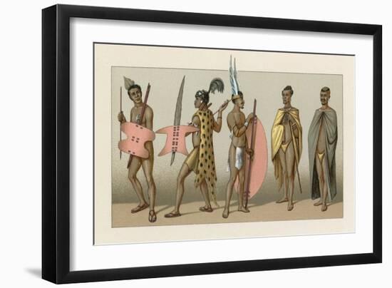 Africa Costume-French School-Framed Giclee Print