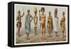 Africa Costume-French School-Framed Stretched Canvas