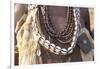 Africa, Ethiopia, South Omo, Hamer tribe. Detail of a necklace and cowrie shells.-Ellen Goff-Framed Photographic Print