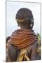 Africa, Ethiopia, Southern Omo Valley. Nyangatom woman wear heavy beads and other decorations.-Ellen Goff-Mounted Photographic Print