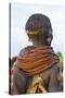 Africa, Ethiopia, Southern Omo Valley. Nyangatom woman wear heavy beads and other decorations.-Ellen Goff-Stretched Canvas