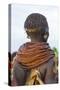 Africa, Ethiopia, Southern Omo Valley. Nyangatom woman wear heavy beads and other decorations.-Ellen Goff-Stretched Canvas