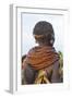 Africa, Ethiopia, Southern Omo Valley. Nyangatom woman wear heavy beads and other decorations.-Ellen Goff-Framed Photographic Print