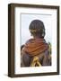 Africa, Ethiopia, Southern Omo Valley. Nyangatom woman wear heavy beads and other decorations.-Ellen Goff-Framed Photographic Print