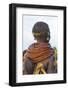 Africa, Ethiopia, Southern Omo Valley. Nyangatom woman wear heavy beads and other decorations.-Ellen Goff-Framed Photographic Print