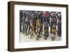 Africa, Ethiopia, Southern Omo Valley. Nyangatom women wear long leather skirts with beadwork.-Ellen Goff-Framed Photographic Print