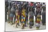 Africa, Ethiopia, Southern Omo Valley. Nyangatom women wear long leather skirts with beadwork.-Ellen Goff-Mounted Photographic Print