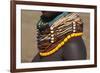 Africa, Ethiopia, Southern Omo Valley, Nyangton Tribe. Detail of a Nyangton woman's necklace.-Ellen Goff-Framed Photographic Print