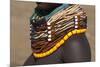 Africa, Ethiopia, Southern Omo Valley, Nyangton Tribe. Detail of a Nyangton woman's necklace.-Ellen Goff-Mounted Photographic Print