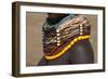 Africa, Ethiopia, Southern Omo Valley, Nyangton Tribe. Detail of a Nyangton woman's necklace.-Ellen Goff-Framed Photographic Print