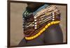 Africa, Ethiopia, Southern Omo Valley, Nyangton Tribe. Detail of a Nyangton woman's necklace.-Ellen Goff-Framed Photographic Print