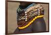 Africa, Ethiopia, Southern Omo Valley, Nyangton Tribe. Detail of a Nyangton woman's necklace.-Ellen Goff-Framed Photographic Print