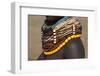 Africa, Ethiopia, Southern Omo Valley, Nyangton Tribe. Detail of a Nyangton woman's necklace.-Ellen Goff-Framed Photographic Print