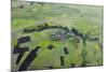 Africa, Ethiopian Highlands, Western Amhara. Aerial View of Village and Fields-Ellen Goff-Mounted Photographic Print