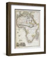 Africa, from A General Atlas of the Several Empires, Kingdoms and States in the World, 1830-N R Hewitt-Framed Giclee Print
