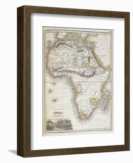 Africa, from A General Atlas of the Several Empires, Kingdoms and States in the World, 1830-N R Hewitt-Framed Giclee Print