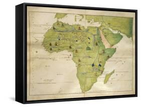 Africa, from the Atlas of Nautical Charts, October 1554-null-Framed Stretched Canvas