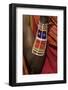 Africa, Kenya, Amboseli National Bark, beaded Masai arm and wrist-Sergio Pitamitz-Framed Photographic Print