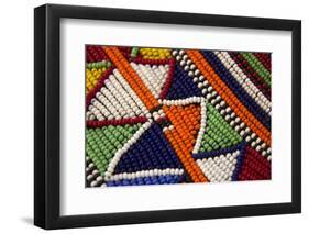 Africa, Kenya. Maasai Tribal Beads-Kymri Wilt-Framed Photographic Print