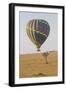 Africa, Kenya, Masai Mara National Reserve. Hot air balloon over savannah.-Emily Wilson-Framed Photographic Print