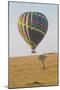 Africa, Kenya, Masai Mara National Reserve. Hot air balloon over savannah.-Emily Wilson-Mounted Photographic Print