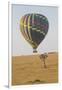 Africa, Kenya, Masai Mara National Reserve. Hot air balloon over savannah.-Emily Wilson-Framed Photographic Print