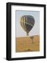 Africa, Kenya, Masai Mara National Reserve. Hot air balloon over savannah.-Emily Wilson-Framed Photographic Print