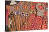 Africa, Kenya, Masai Mara National Reserve, Masai tribal jewelry and ornamentation.-Emily Wilson-Stretched Canvas