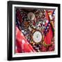 Africa, Kenya, Masai Mara National Reserve. Masai tribal jewelry and ornamentation.-Emily Wilson-Framed Photographic Print