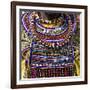 Africa, Kenya, Masai Mara National Reserve. Masai tribal jewelry and ornamentation.-Emily Wilson-Framed Photographic Print