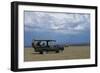 Africa, Kenya, Ol Pejeta Conservancy. Safari jeep with Southern white rhinoceros-Cindy Miller Hopkins-Framed Photographic Print