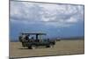 Africa, Kenya, Ol Pejeta Conservancy. Safari jeep with Southern white rhinoceros-Cindy Miller Hopkins-Mounted Photographic Print