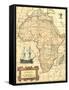 Africa Map-Vision Studio-Framed Stretched Canvas