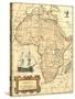 Africa Map-Vision Studio-Stretched Canvas