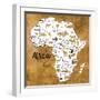 Africa Map-Patricia Pinto-Framed Art Print