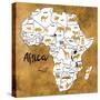 Africa Map-Patricia Pinto-Stretched Canvas