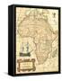 Africa Map-Vision Studio-Framed Stretched Canvas