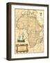 Africa Map-Vision Studio-Framed Art Print