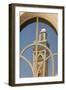 Africa, Morocco, Casablanca. the Minaret of Hassan Ii Mosque Is Reflected in a Window-Brenda Tharp-Framed Photographic Print