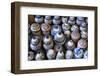 Africa, Morocco, Casablanca. Traditional handicraft market. Hand painted souvenir ceramics.-Cindy Miller Hopkins-Framed Photographic Print