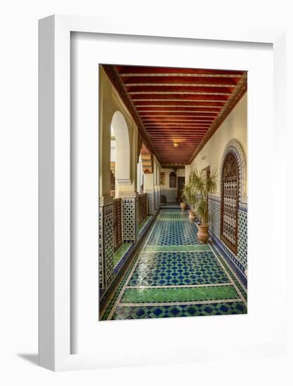 Africa, Morocco, Fes. Ornate and Colorful Hallway-Brenda Tharp-Framed Photographic Print