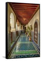 Africa, Morocco, Fes. Ornate and Colorful Hallway-Brenda Tharp-Framed Stretched Canvas
