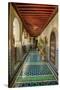 Africa, Morocco, Fes. Ornate and Colorful Hallway-Brenda Tharp-Stretched Canvas