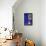 Africa, Morocco, Marrakesh. Cactus in a Bright Yellow Pot Against a Vivid Majorelle Blue Wall-Alida Latham-Framed Stretched Canvas displayed on a wall